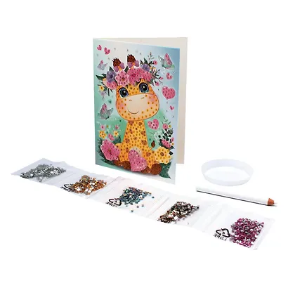 Алмазные узоры. Открытка. Хорошего настроения! Жираф - фото 3