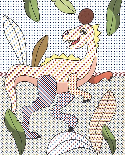 Водная раскраска с цветными элементами. Динозаврики - фото 6