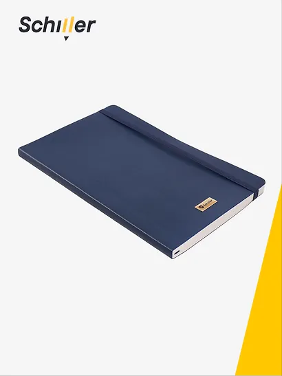 Книга для записей «Elegance» А5, 80 листов в линейку, синяя, Schiller - фото 2