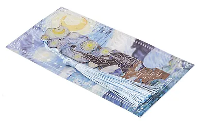 Закладка для книг Винсент Ван Гог Звездная ночь (металл) - фото 4