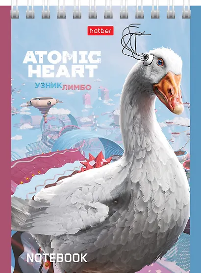Блокнот А6 40 листов, клетка, "Atomic Heart" гребень, в ассортименте - фото 5
