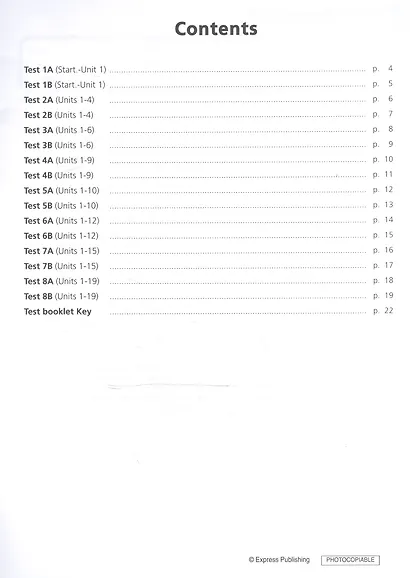 It's Grammar Time 2. Test Booklet. Сборник тестовых заданий и упражнений - фото 2