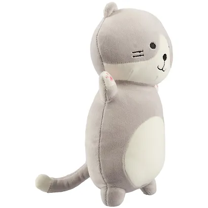 Мягкая игрушка Котик серый на спине (текстиль) (32см) (12-01014-BL-5916-SB) - фото 2