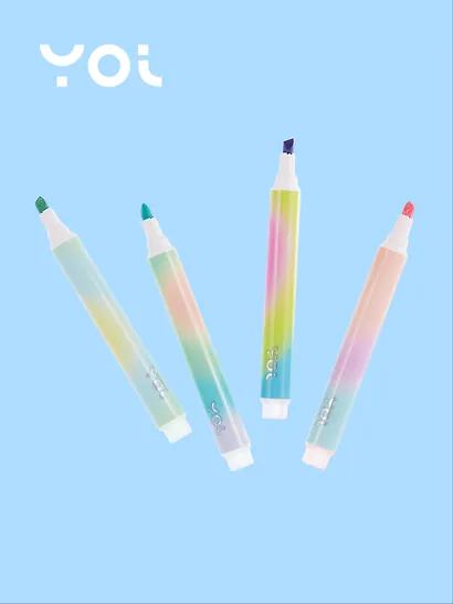 Текстовыделители 4 цвета, "Rainbow", в ассортименте, Yoi - фото 3