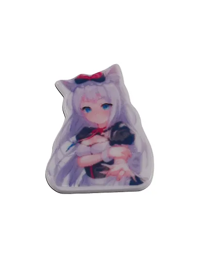 Значок Аниме Девушка с ушками Сёдзё (акрил) - фото 2