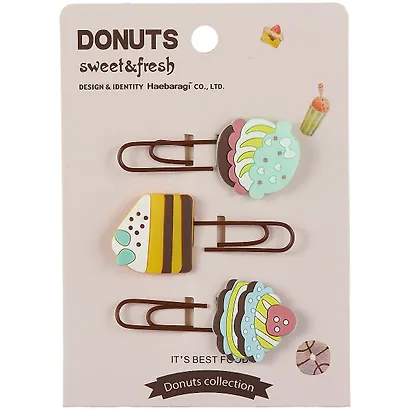 Набор Скрепки-закладки Donuts (3 шт) (12-24296-EX8979) - фото 2