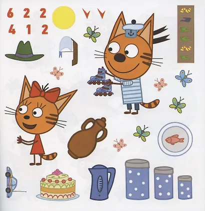 Большие наклейки для маленьких пальчиков "Три Кота" - фото 2