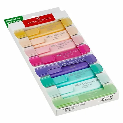 Текстовыделители «46 Pastel» 8 цветов 1-5 мм, Faber-Castell - фото 2