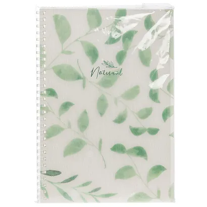 Тетрадь B5 80 листов, клетка, "Natural leaves" - фото 5