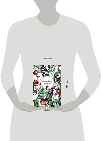Мои любимые рецепты. Книга для записи рецептов (твердый пер._а5_Шиповник и птица) - фото 3