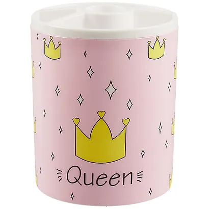 Стакан для пишущих принадлежностей "Queen" пластик - фото 1