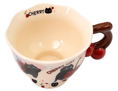 Кружка Cherry Cat Котик с бантиком (керамика) (360мл) (12-6641-202604-06) - фото 4