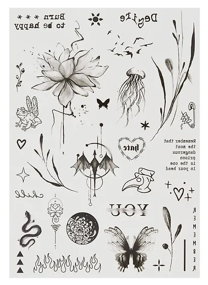 Набор наклеек-тату "Минимализм" - фото 4