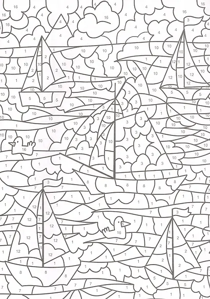 РАСКРАСКА  ПО НОМЕРАМ. МИР ТРАНСПОРТА - фото 3