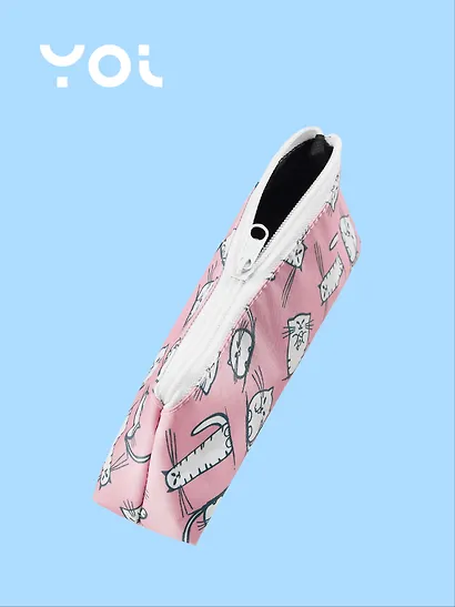 Пенал-косметичка "Белые коты", ткань - фото 3