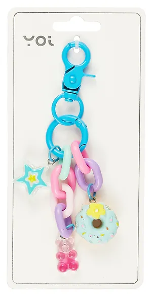 Брелок с карабином и подвесками Мишка (пластик) (Yoi) (12-4305-Y4) - фото 6