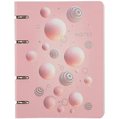 Тетрадь на кольцах в клетку Listoff, Bubbles, 100 листов - фото 1