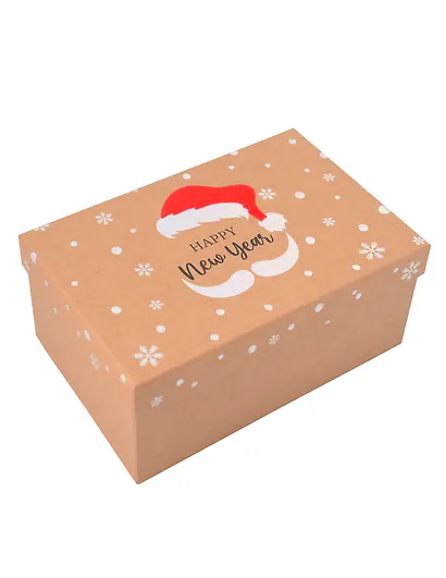Коробка подарочная "Дед Мороз. Happy New Year" 22*14,5*10см, Новый год, картон - фото 1