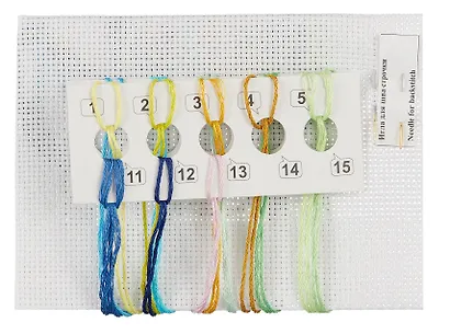 Набор для вышивания крестом "Тропические рыбки. Изумрудная" - фото 3