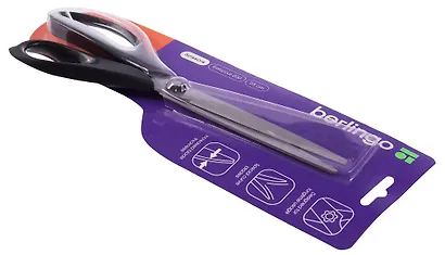 Ножницы 230мм офисные "Easycut 200" ассиметричные пластиковые ручки, Berlingo - фото 4