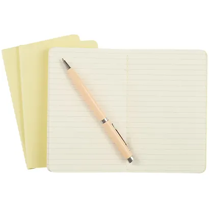 Записная книжка Moleskin Cahier Journal Pocket, 3 шт, нежно-жёлтая, 32 листа, А6 - фото 4