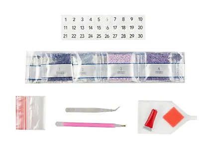 Набор для творчества Алмазная мозаика "Анемона", 30 х 30 см - фото 2