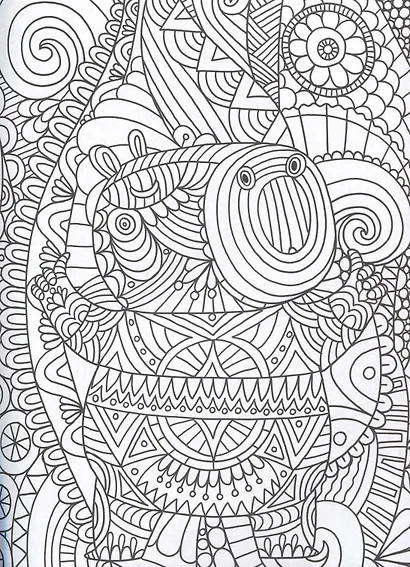 Капибара. Большой антистресс. Раскраска - фото 3