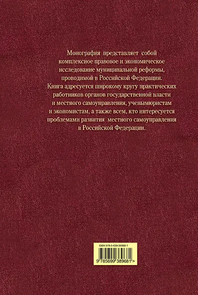Муниципальная реформа в Российской Федерации: правовое и экономическое исследование - фото 2