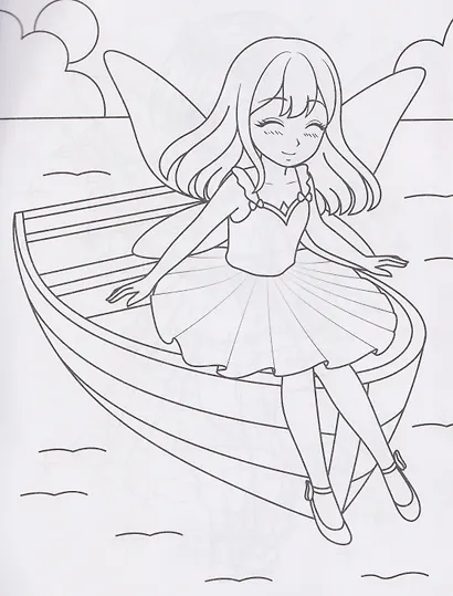 Принцессы. Аниме-раскраски с наклейками - фото 4