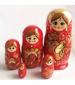 Сувенир, Матрешка "Золотая птица" пятикукольная МС-1877-10161 - фото 1