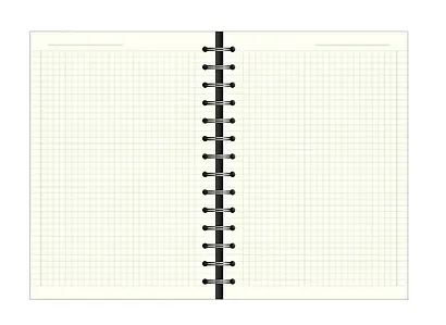 Бизнес-тетрадь А5, 96 листов в клетку, 140 x 200 мм "Fleur" серый, искусственная кожа, спираль - фото 8