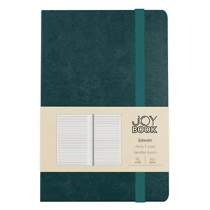 Записная книжка А6- 96л лин. "Joy Book. Морской залив" 7БЦ., иск.кожа, тонир.форзац, тонир.блок, скругл.углы, сшит.блок, ляссе, резинка, карман на задн.форзаце - фото 1