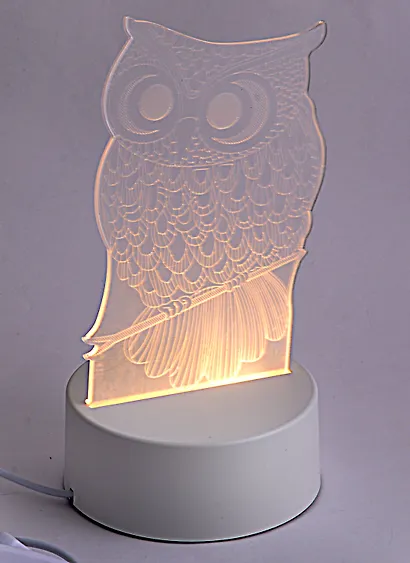 Светильник LED 3D Сова (19х10) (ПВХ бокс) - фото 1