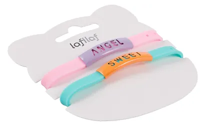 Набор парных браслетов Angel, Sweet (силикон) (12-04407-B75) (Lafilaf) - фото 7