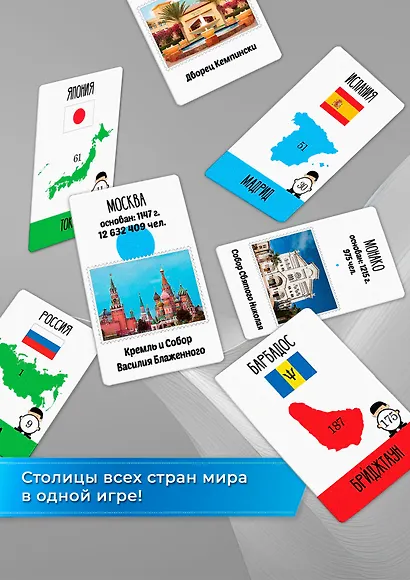 Карточная игра «Все столицы мира», Дрофа-Медиа - фото 8