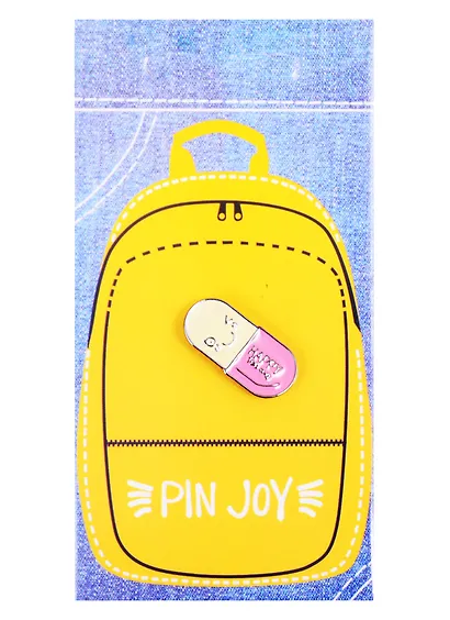 Значок Pin Joy Happy pill (металл) - фото 2