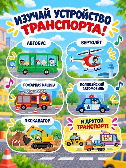 Транспорт. Книга со звуками - фото 7