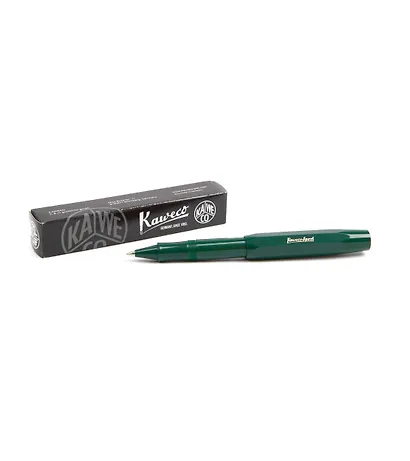 Подарочная ручка-роллер Kaweco Classic Sport 0,7мм, цвет чернил чёрный, зелёный корпус - фото 5