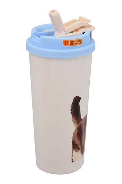 Термостакан Котик акварель (пластик/металл) (520мл) (12-8999-202510-STB-71) - фото 4