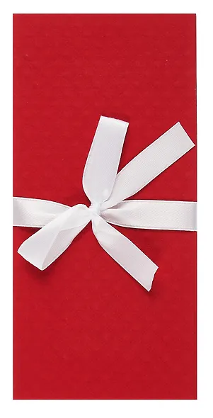 Подарочный конверт для денег ,с бантом, красный - фото 1