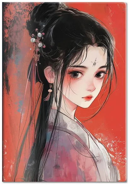 Обложка для паспорта. Маньхуа. Принцесса (ПВХ, 185х133 мм) - фото 2