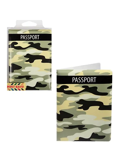 Обложка для паспорта Камуфляж зеленый (ПВХ бокс) - фото 3