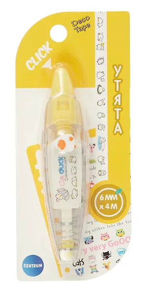 Корректор-лента "Утки" 6 мм х 4 м с рисунками для коррекции текста, творческих работ - фото 1