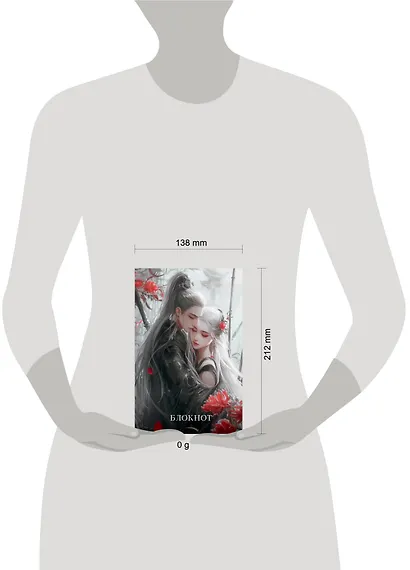 Книга для записей А5 64л лин. "Блокнот. Маньхуа (красный)" цветной блок - фото 6