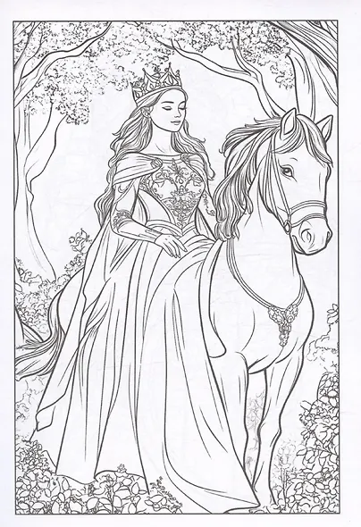 Раскраска-антистресс. Девушки. Песнь дракона - фото 3