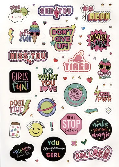 Pink Power Stickers. Более 555 наклеек для сильных духом девчонок! - фото 5