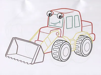 Транспорт. Раскраски с цветным контуром - фото 5