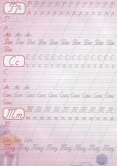 Пишем цифры, буквы, слоги. Каллиграфические прописи для девочек - фото 4