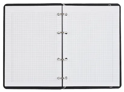 Тетрадь «My black», 120 листов в клетку, черный, на кольцах - фото 3