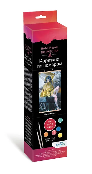 Набор для творчества "Картина по номерам на подвесе "Perfect Blue". ПАННО. Аниме. 30x50 см - фото 2